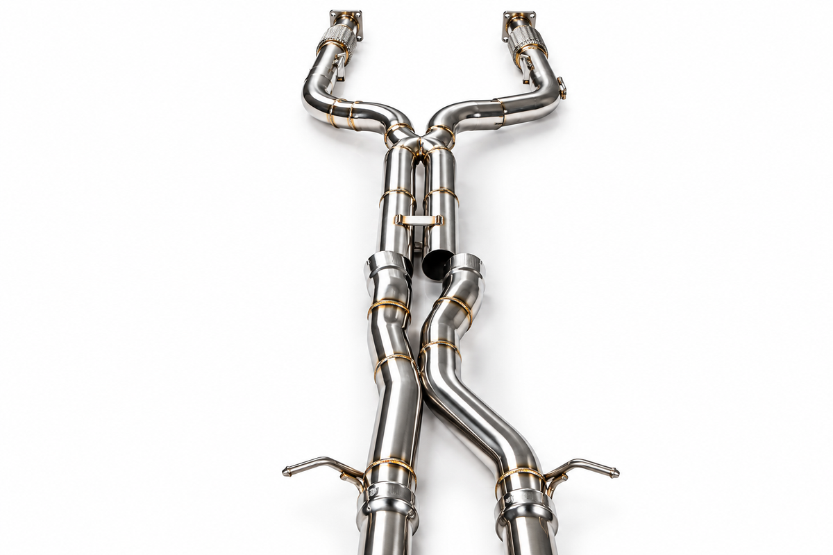 Escape con válvulas cat-back Twin Pipe FMIC.Pro para Mercedes Benz Clase C C400 C450 C43 AMG W205 3.0T 2015-2023
