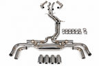 Sistema de escape con válvulas cat-back Dual Flow FMIC.Pro para Porsche Cayenne 9YA Coupe 9YB 3.0L 2018-2022
