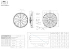 Ventilador de aspiración (pull) FMIC.Pro 12” RACING180W