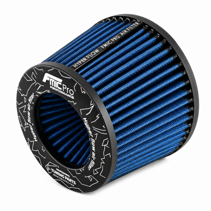 FMIC.Pro Conical Air Filter, 100mm length, 102mm diameter, blue.