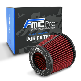 FMIC.Pro cone air filter length 125mm diameter 102mm Red
