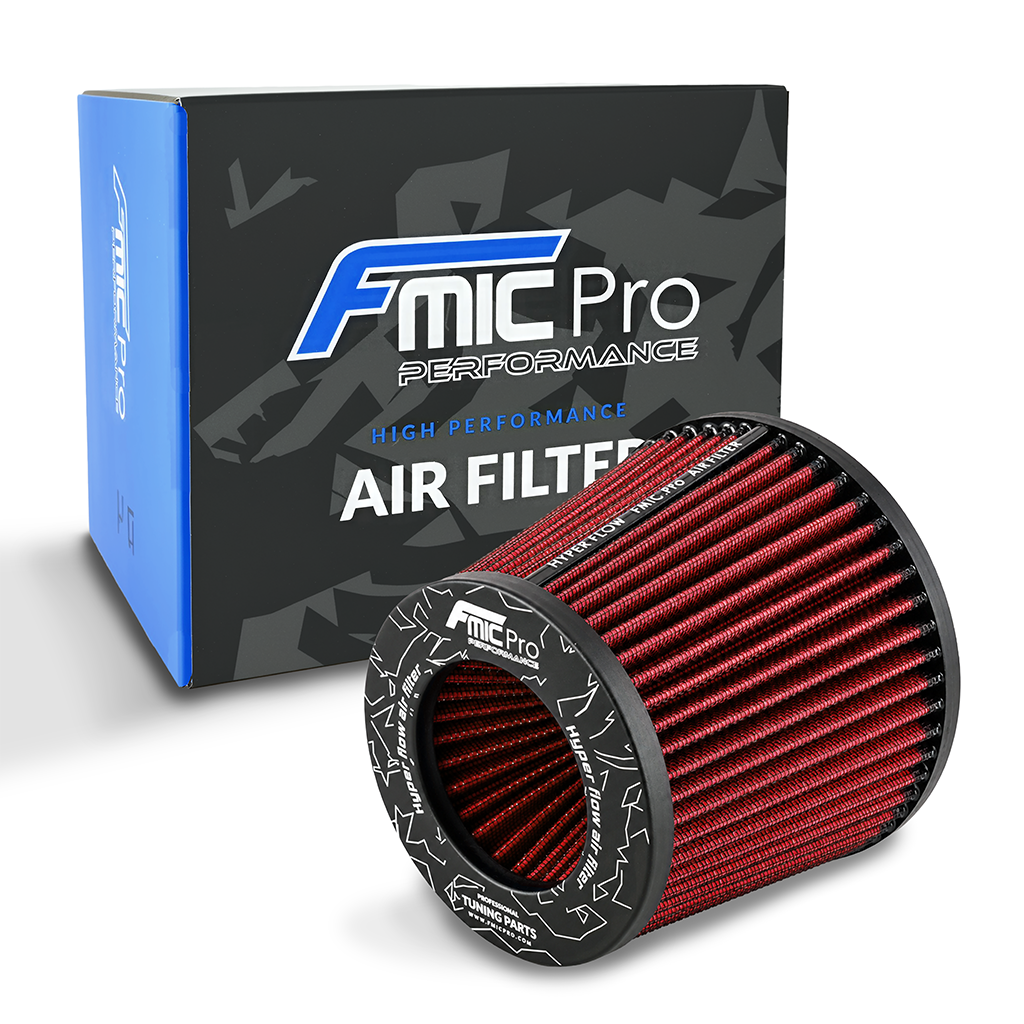 Filtro de aire cónico FMIC.Pro longitud 125 mm diámetro 76 mm rojo