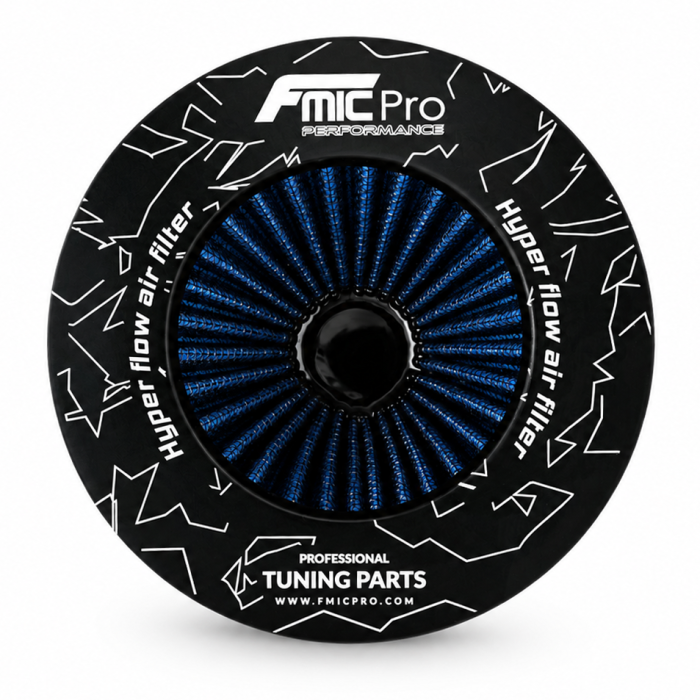 FMIC.Pro Conical Air Filter, 100mm length, 102mm diameter, blue.