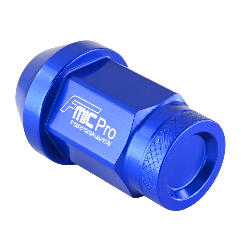 Tuerca de rueda de aluminio forjado FMIC.Pro M12x1,25 azul 1 ud. cónica 7075-T6