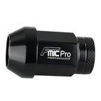 Tuerca de rueda de aluminio forjado FMIC.Pro M14x1,5 negra 1 ud. cónica 7075-T6