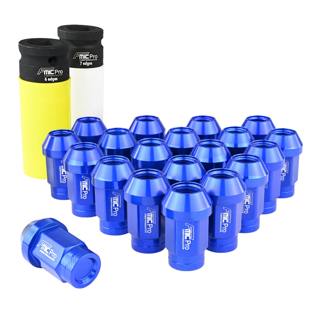 Tuercas de rueda de aluminio FMIC.Pro M14x1.25 azul 20 uds. cónicas