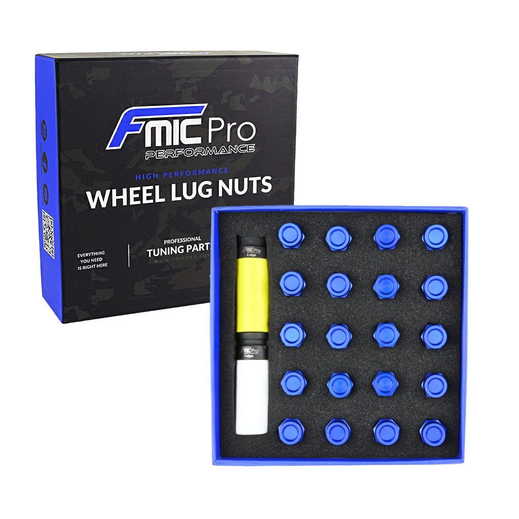 Tuercas de rueda de aluminio FMIC.Pro M14x1.25 azul 20 uds. cónicas
