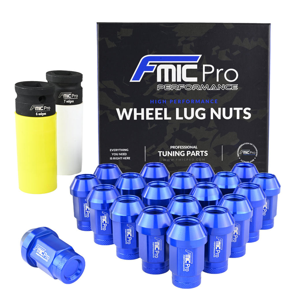 Tuercas de rueda de aluminio FMIC.Pro M14x1.25 azul 20 uds. cónicas