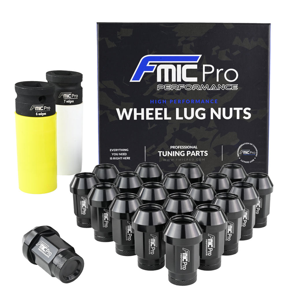 Tuercas de rueda de aluminio FMIC.Pro M14x1.5 negro 20 uds. cónicas