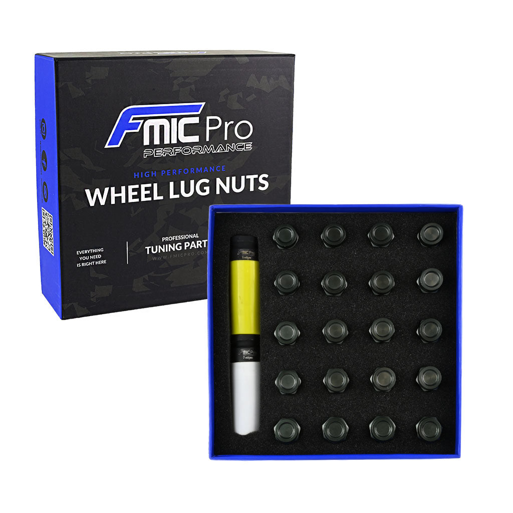 Tuercas de rueda de aluminio FMIC.Pro M14x1.25 gris (gun metal) 20 uds. cónicas
