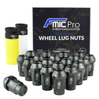 Tuercas de rueda de aluminio FMIC.Pro M14x1.25 gris (gun metal) 20 uds. cónicas