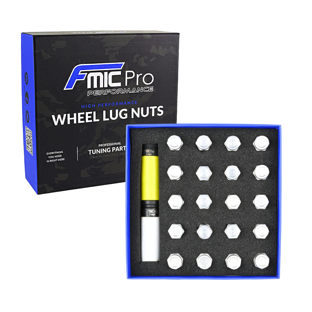 Tuercas de rueda de aluminio FMIC.Pro M14x1.25 plata 20 uds. cónicas