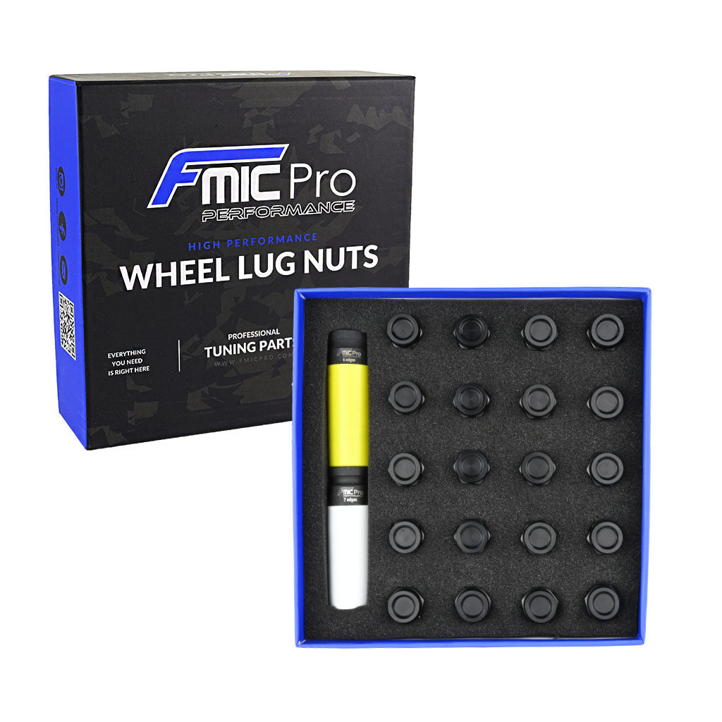Tuercas de rueda de aluminio FMIC.Pro M14x1.5 negro 20 uds. cónicas