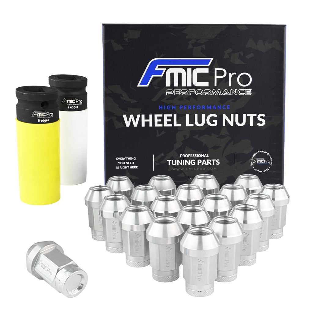 Tuercas de rueda de aluminio FMIC.Pro M14x1.5 plata 20 uds. cónicas