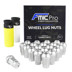 Tuercas de rueda de aluminio FMIC.Pro M14x1.25 plata 20 uds. cónicas
