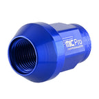 Tuerca de rueda de aluminio forjado FMIC.Pro M14x1,5 azul 1 ud. cónica pasante 7075-T6
