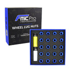 Tuercas de rueda de aluminio FMIC.Pro M12x1,25 azul 20 uds. cónicas pasantes