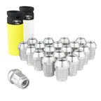 Tuercas de rueda de aluminio FMIC.Pro M14x1.25 plata 20 uds. cónicas pasantes