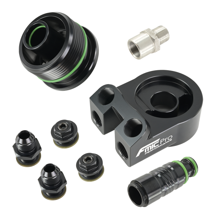 Adaptador de enfriador de placa sándwich de filtro de aceite FMIC.Pro para VAG Volkswagen Audi Skoda Seat EA888 GEN3 Gen4 1.8 TSI 2.0 TSI