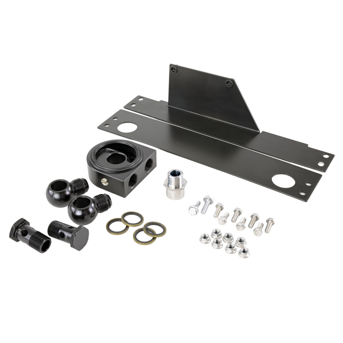 FMIC.Pro Black Engine Oil Cooler Kit for Subaru Impreza WRX STI 2001-2005