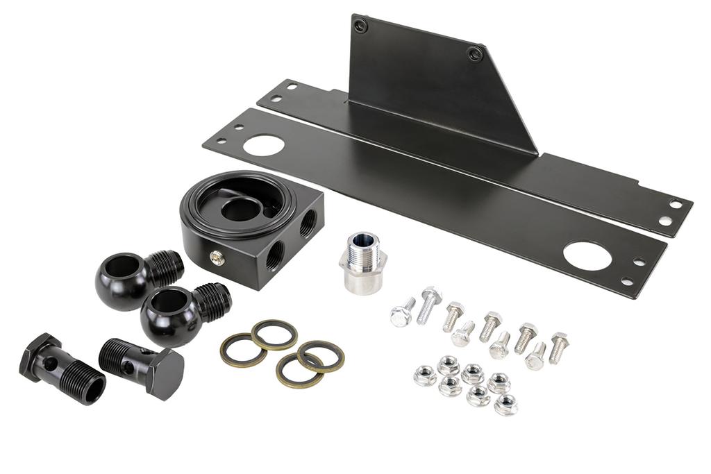Kit de radiador de aceite del motor plateado FMIC.Pro para Subaru Impreza WRX STI 2001-2005