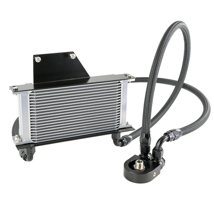 Silver FMIC.Pro Engine Oil Cooler Kit for 2001-2005 Subaru Impreza WRX STI