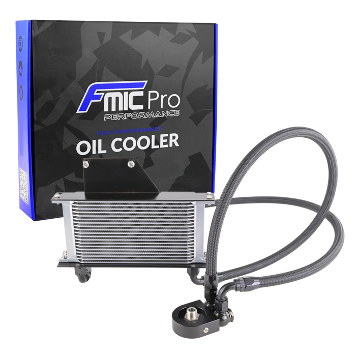 Silver FMIC.Pro Engine Oil Cooler Kit for 2001-2005 Subaru Impreza WRX STI