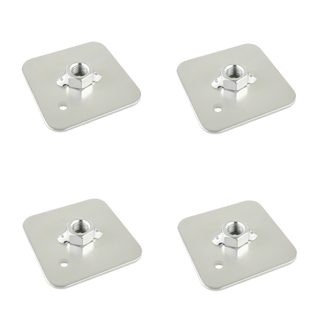 Placa de refuerzo para arnés FMIC.Pro con tuerca para soldar 65 × 65 mm FIA 7/16"-20 UNF 4 uds