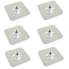 Placa de refuerzo para arnés FMIC.Pro con tuerca para soldar 65 × 65 mm FIA 7/16"-20 UNF 6 uds