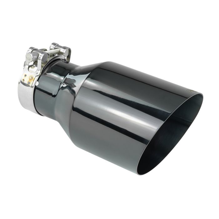 Fmic.Pro 100mm Stainless Steel Exhaust Tip, Black, 50mm Inlet