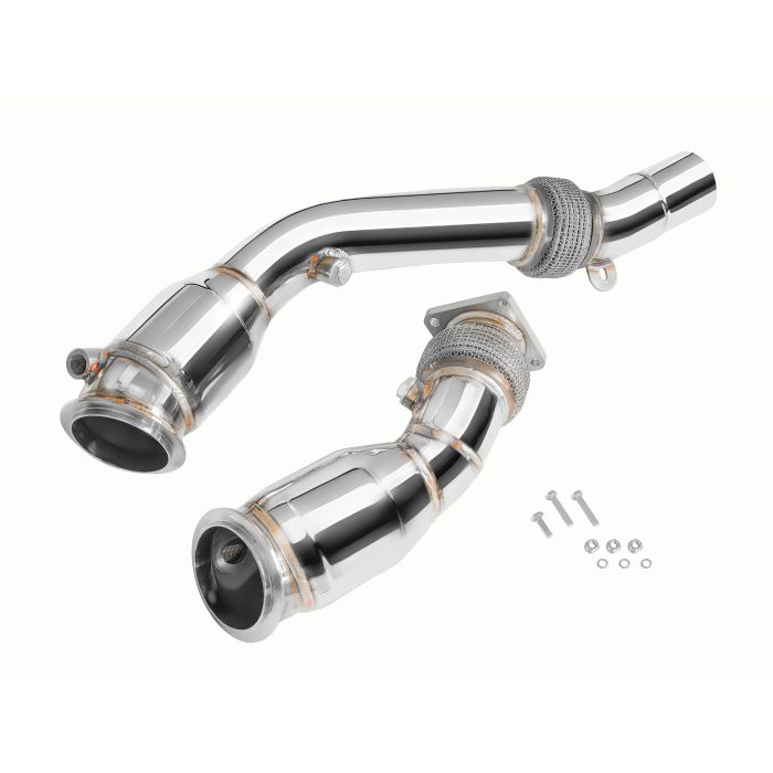 Downpipe FMIC.Pro para BMW F80 M3 S55 USA con catalizador de alto flujo