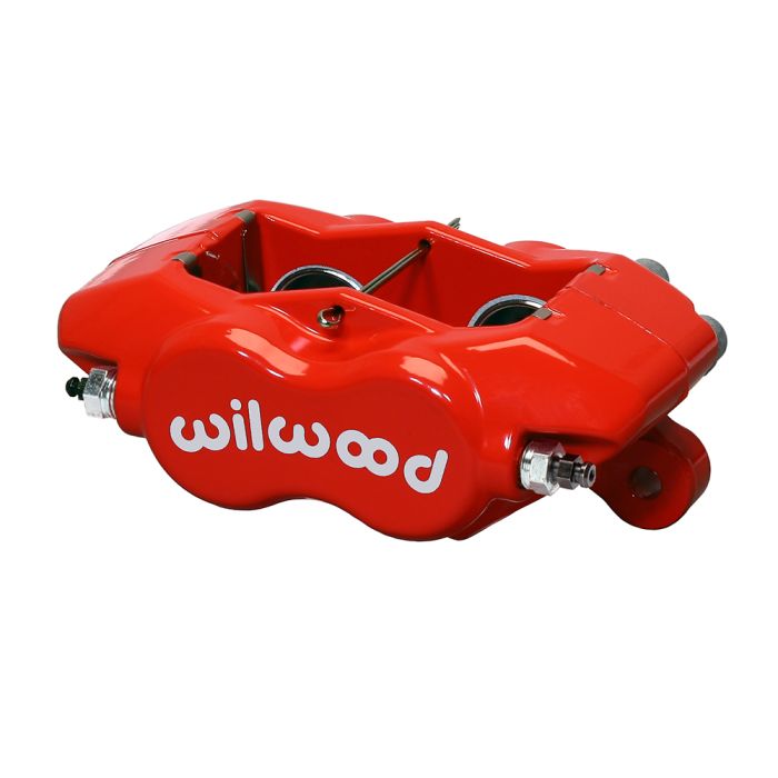 Wilwood 120-13844 Forged Dynalite Universal Internal Mount 4-Piston Brake Caliper, Red.
