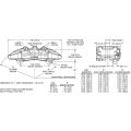 Pinza de freno Wilwood 120-13432 Dynapro 6A forjada con montaje en orejetas, derecha, 6 pistones, níquel.