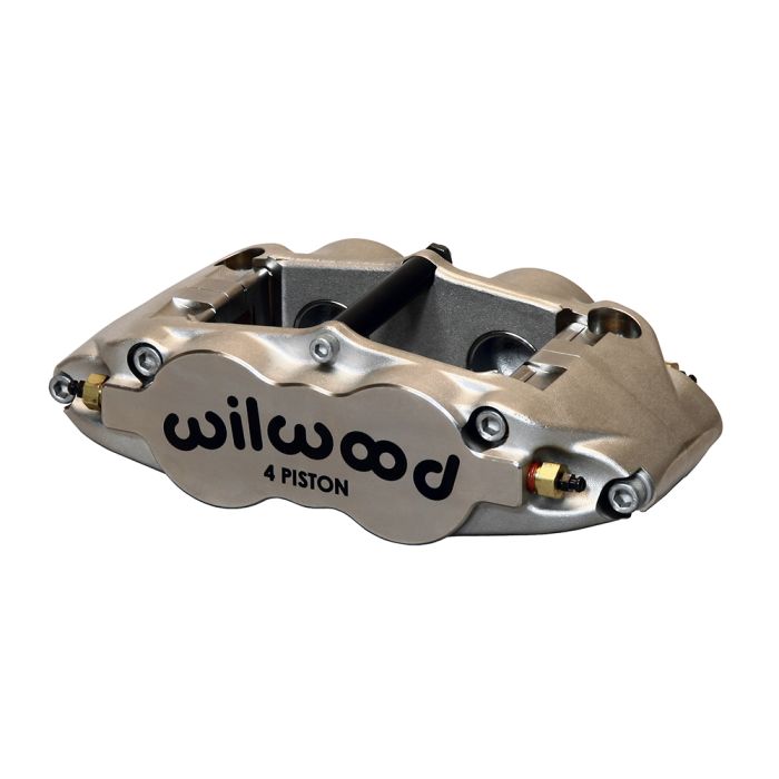 Pinza de freno radial universal Wilwood 120-11783 Superlite forjada, estrecha, de 4 pistones, niquelada.