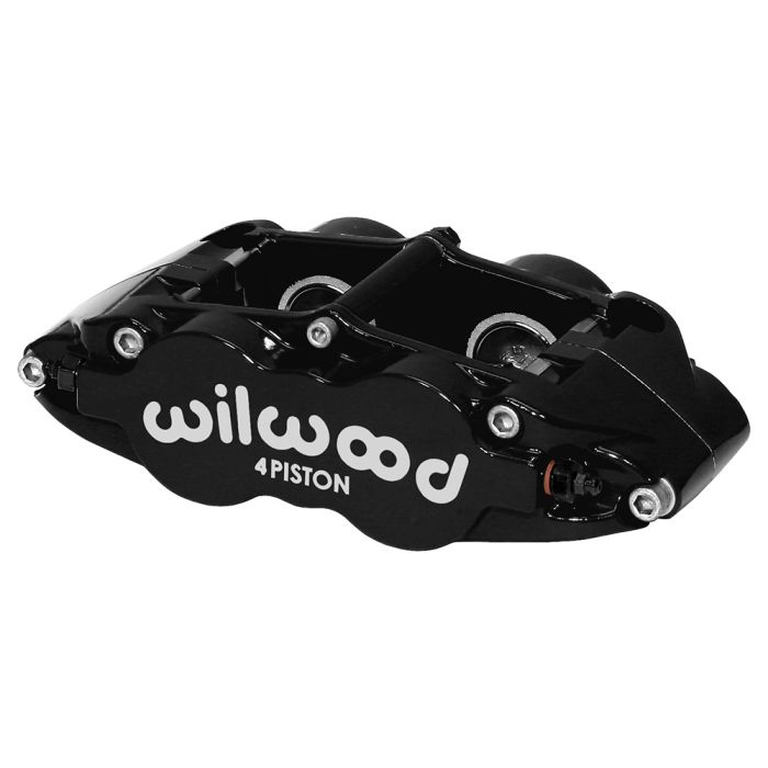 Pinza de freno radial universal Wilwood 120-14056 FNSL4R de 4 pistones, color negro.