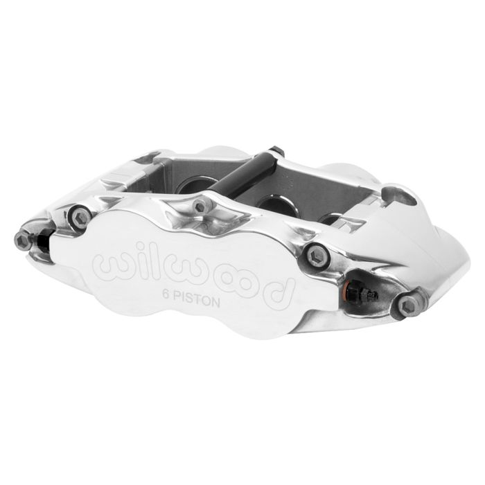 Pinza de freno Wilwood 120-11781 FNSL6R de montaje radial, izquierda, 6 pistones, pulida.