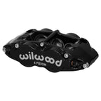 Pinza de freno Wilwood 120-14550 FNSL6R de montaje radial, derecha, 6 pistones, color negro.