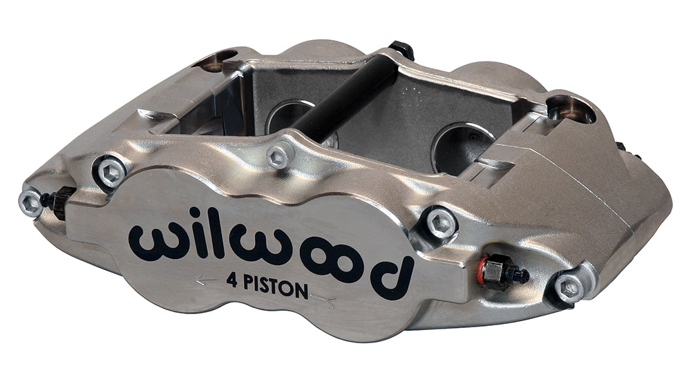 Wilwood 120-13266 Pinza de freno forjada Superlite de montaje radial izquierda 4 pistones níquel