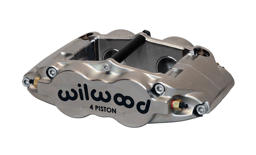 Wilwood 120-13827 Pinza de freno forjada Superlite de montaje radial izquierda 4 pistones níquel