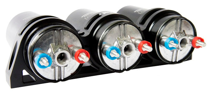 Bomba de combustible Trippel 340 etanol negro con soporte SPD