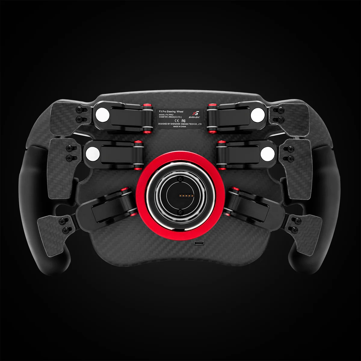 Volante FX Pro Formula SIMAGIC 290 mm Carbono Simulador Simracing RGB
