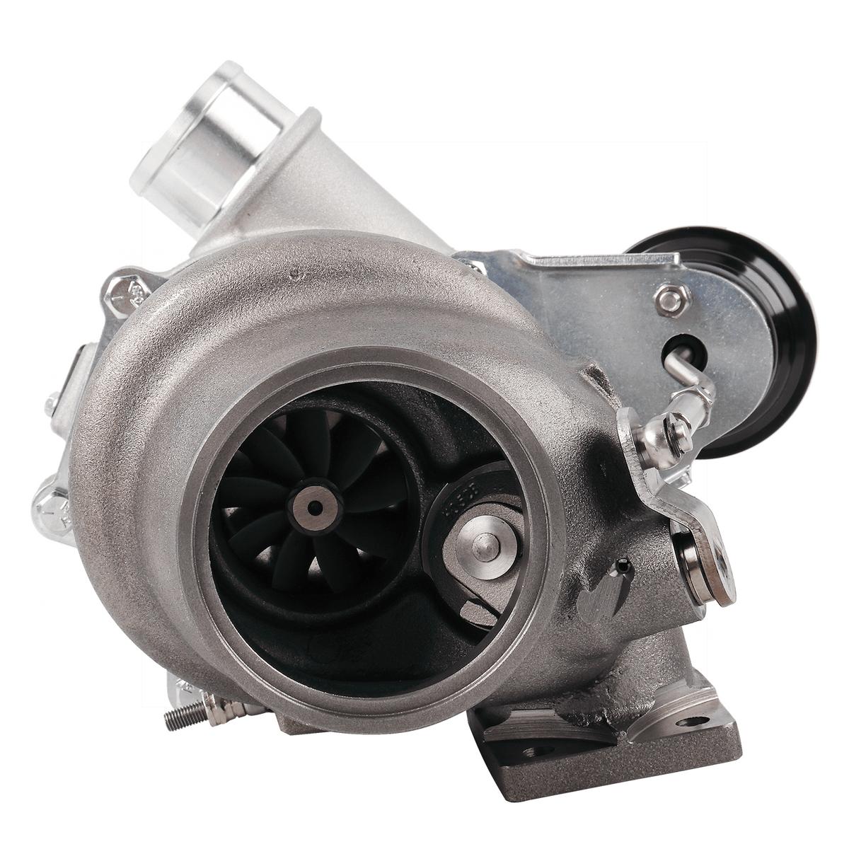 Turbocompresor Pulsar PSR 5449G 660 CV .72 entrada T25 salida V-Band 3" IWG 12-14 psi rodamiento de bolas