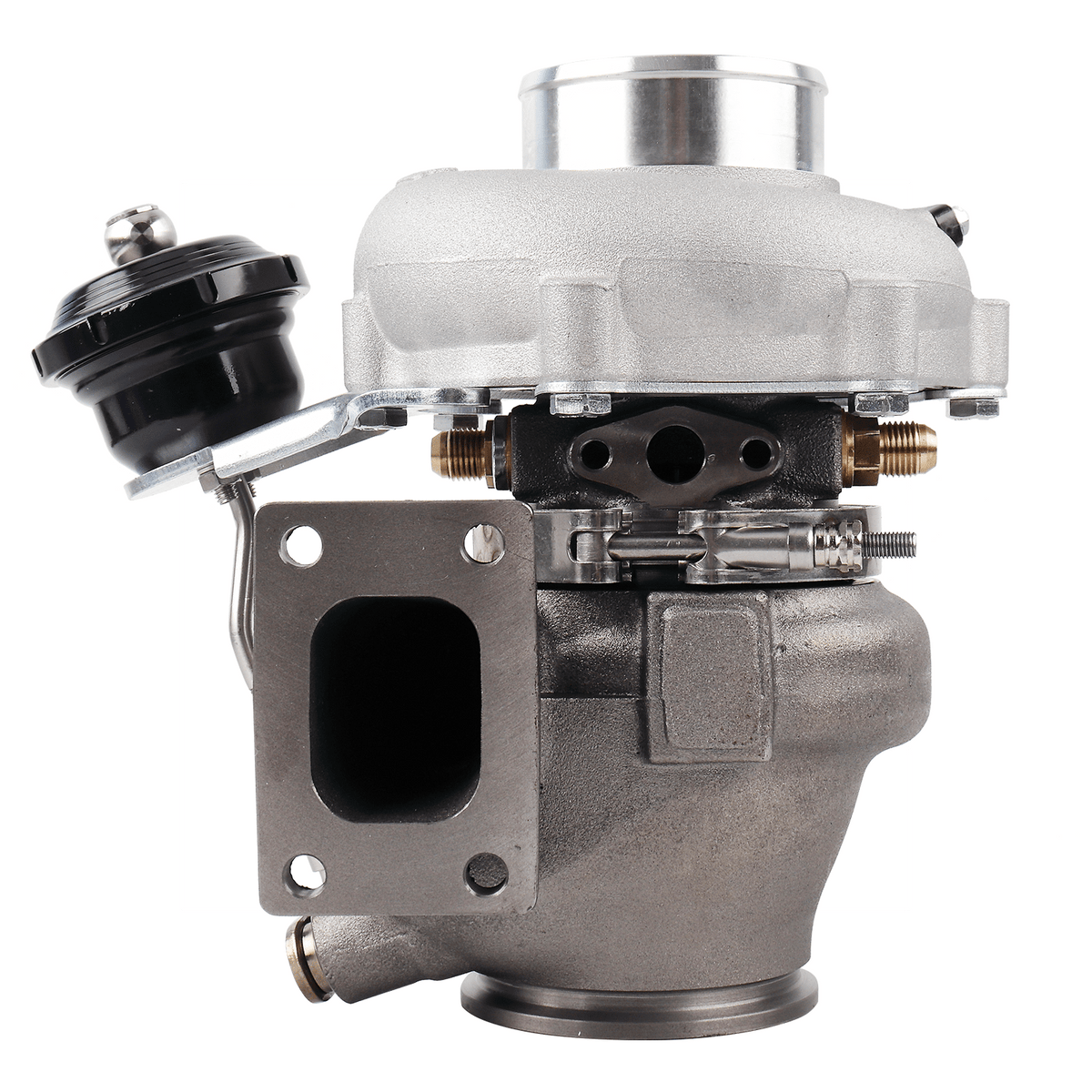 Turbocompresor Pulsar PSR 5449G 660 CV .72 entrada T25 salida V-Band 3" IWG 12-14 psi rodamiento de bolas