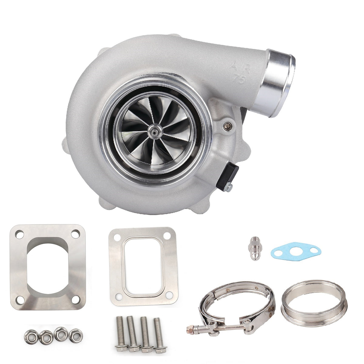 Turbocompresor Pulsar PSR 6262G 900 CV 1.01 entrada T4 salida V-Band 3" rodamiento de bolas