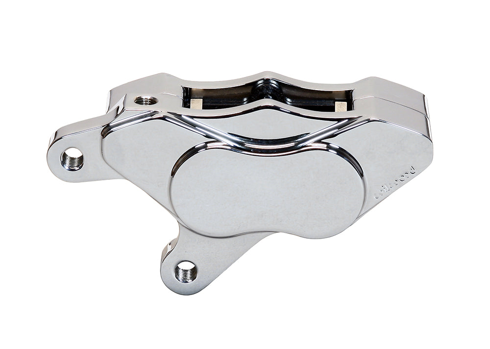 Wilwood 120-12116 GP310 pinza de freno delantera de moto 2008+ con anclaje por orejetas derecha 4 pistones cromada