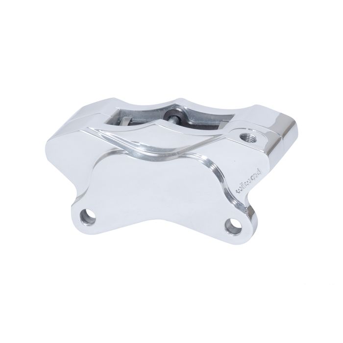 Pinza de freno trasera izquierda Wilwood 120-7741 GP310 para motocicleta (modelos 1984 en adelante), montaje en orejetas, 4 pistones, pulida.