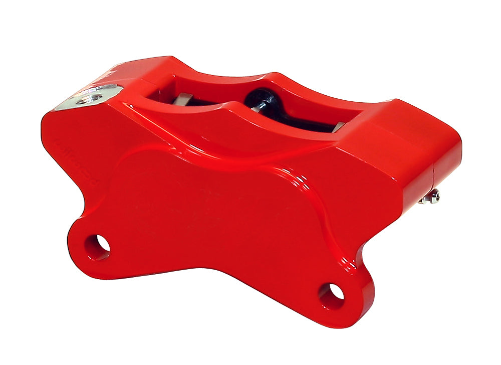 Wilwood 120-7741 GP310 pinza de freno trasera de moto 1984+ con anclaje por orejetas izquierda 4 pistones roja
