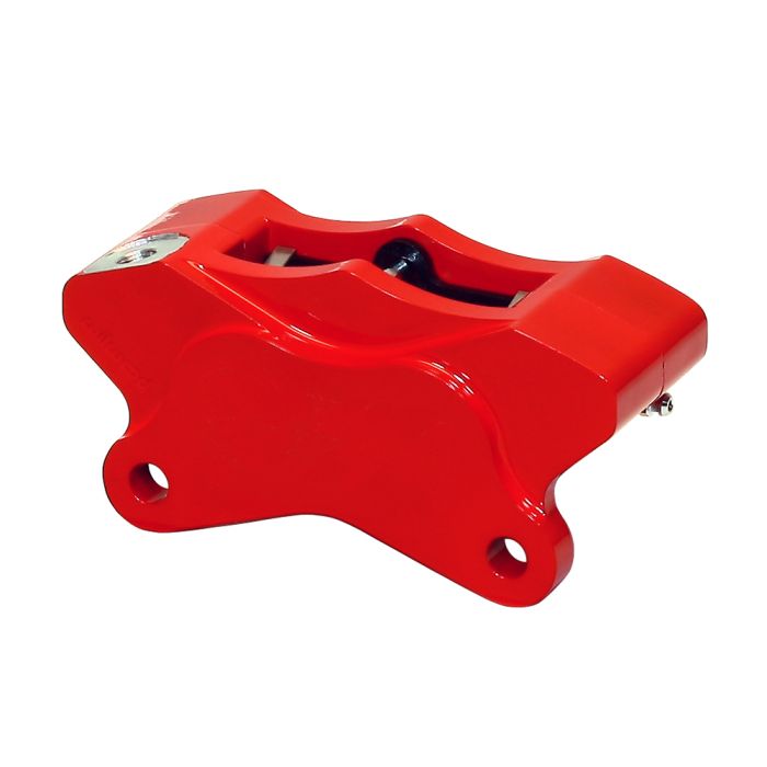 Pinza de freno trasera izquierda Wilwood 120-7741 GP310 para motocicleta (modelos 1984 en adelante), 4 pistones, color rojo.