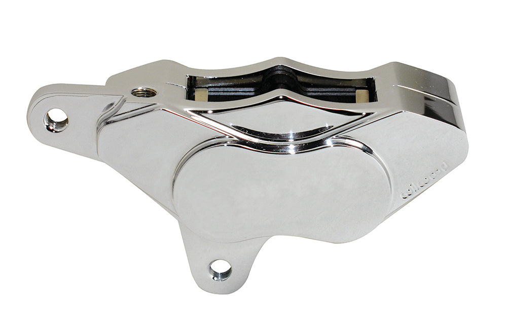 Wilwood 120-7736 GP310 pinza de freno delantera de moto 84-99 con anclaje por orejetas derecha 4 pistones cromada
