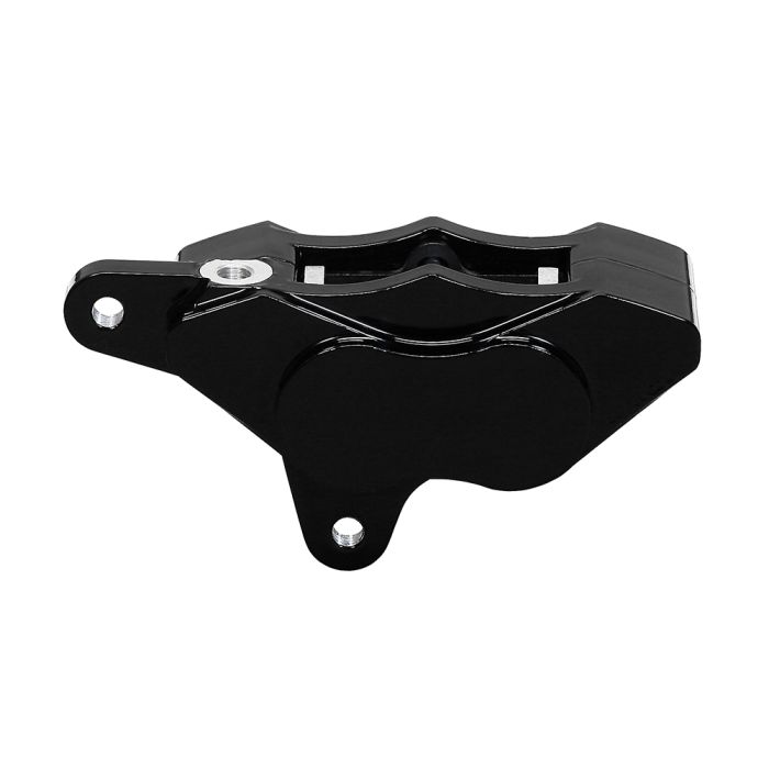 Pinza de freno delantera izquierda Wilwood 120-7737 GP310 para motocicleta, modelos 84-99, con montaje en espárrago, 4 pistones, color negro.